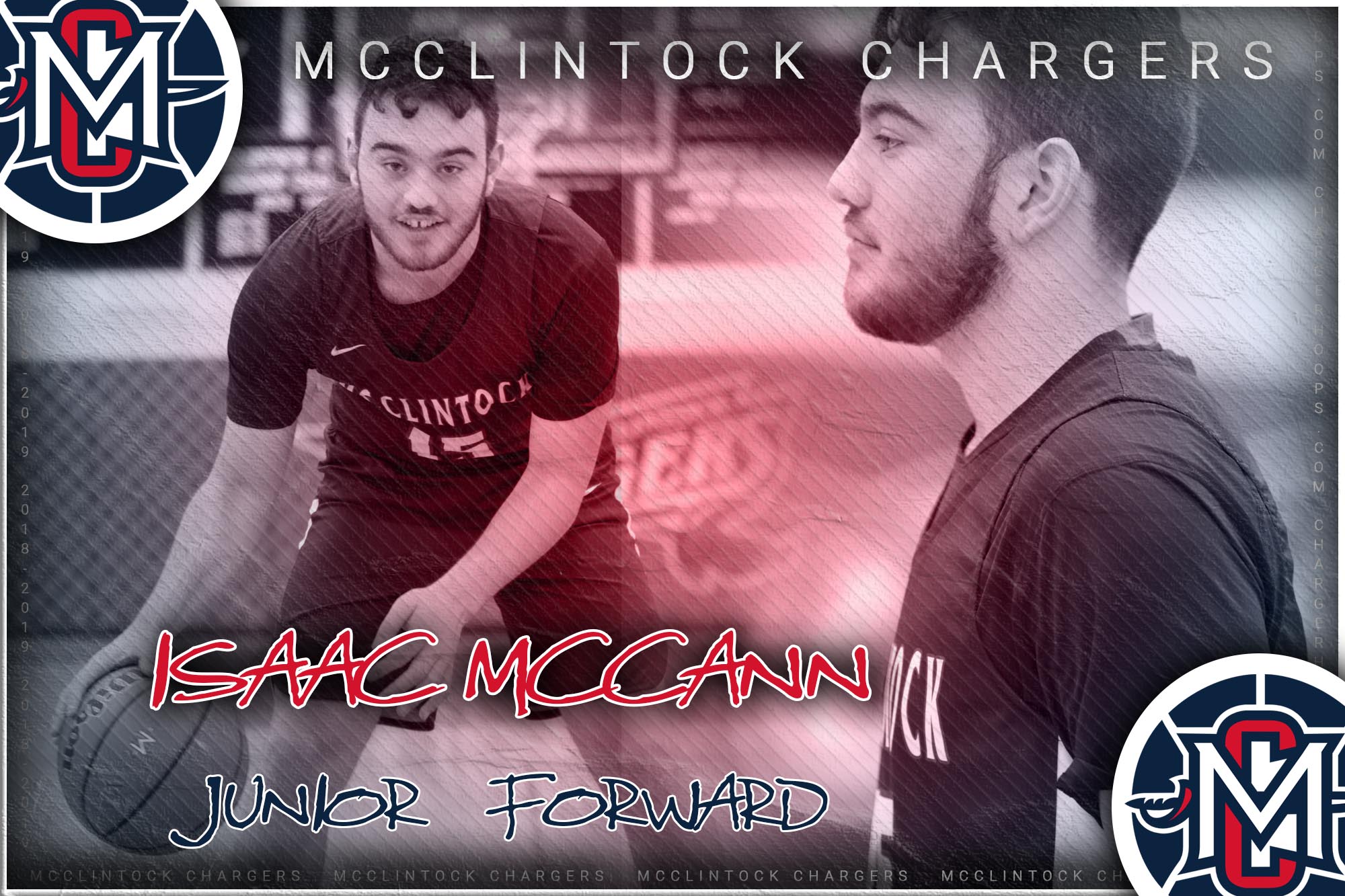 McClintock Chargers Basketball- Isaac McCann