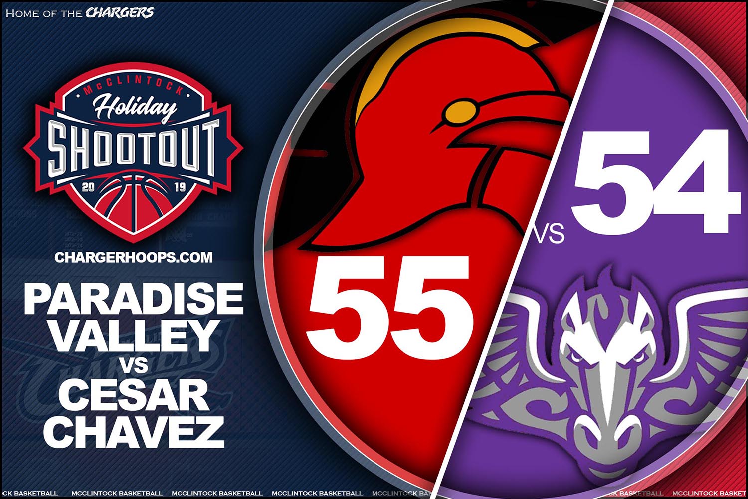 Game 6: Paradise Valley 55 Cesar Chavez 54 Final