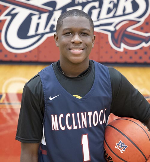 McClintock Basketball Player Davion Butler