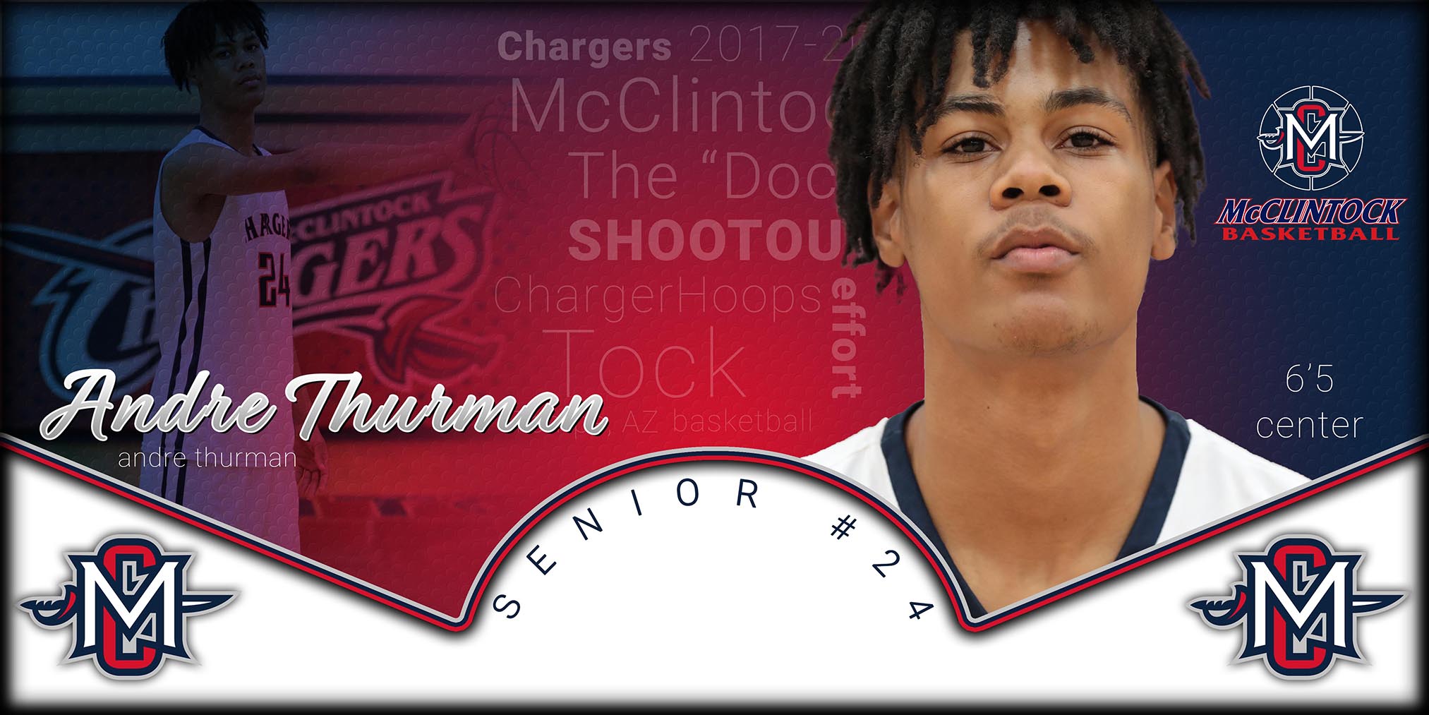 McClintock Chargers Basketball- Armani Williams