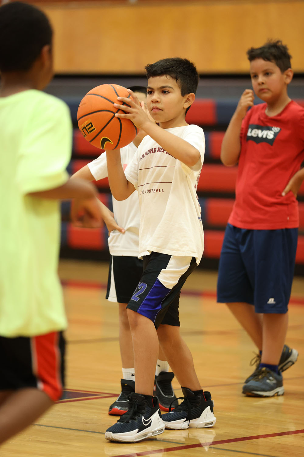 Camper looking to pass the ball
