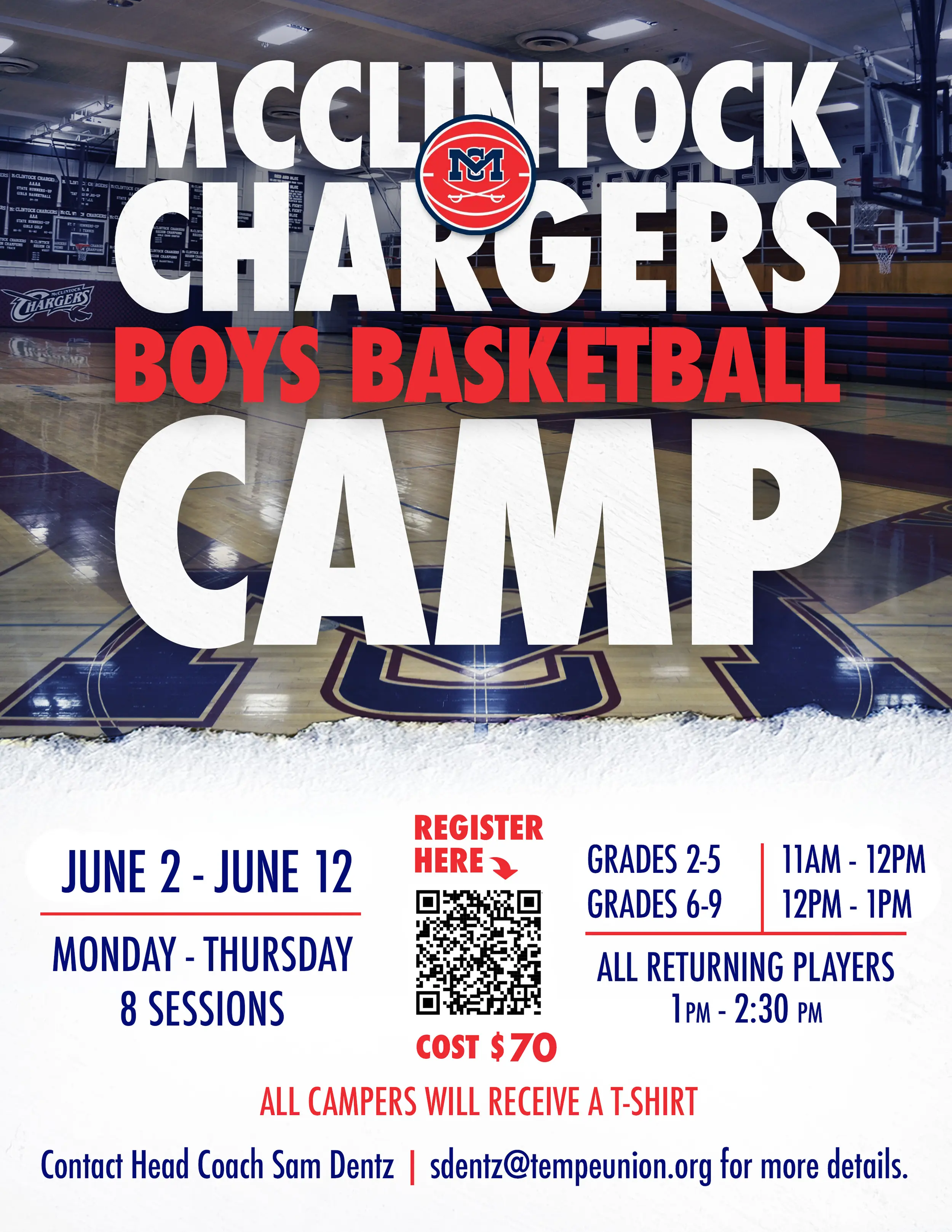 McClintock Chargers Basketball Camp 2025